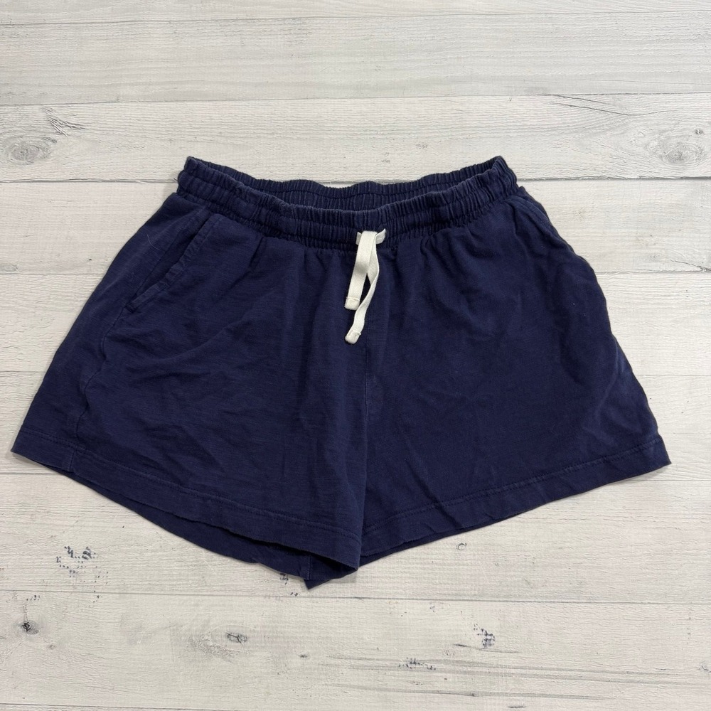 Primary kids navy blue cotton shorts size 12